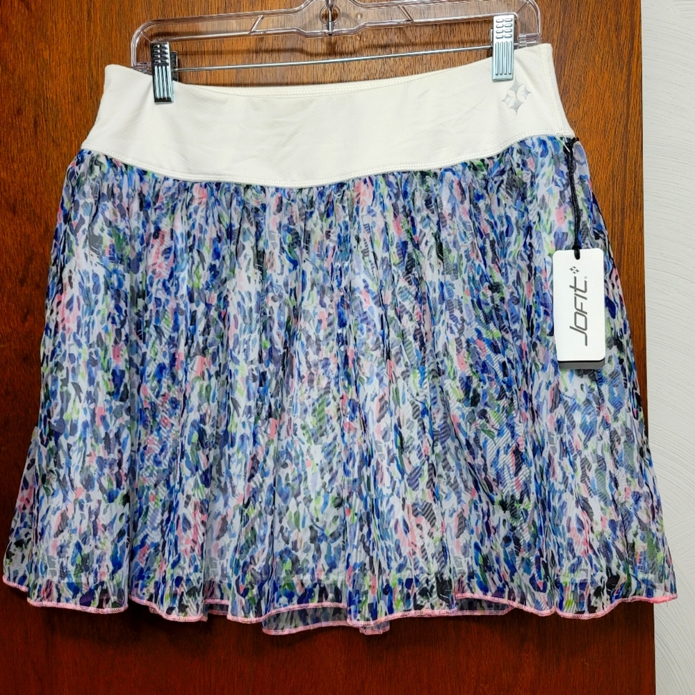 Jofit Pink and Blue Skort with Watercolor Print